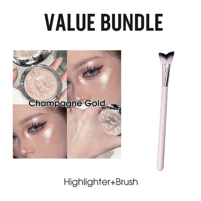 Lion Embossed Shimmer Highlighter Palette