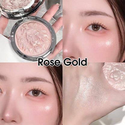 Lion Embossed Shimmer Highlighter Palette