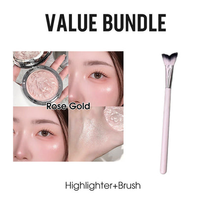 Lion Embossed Shimmer Highlighter Palette
