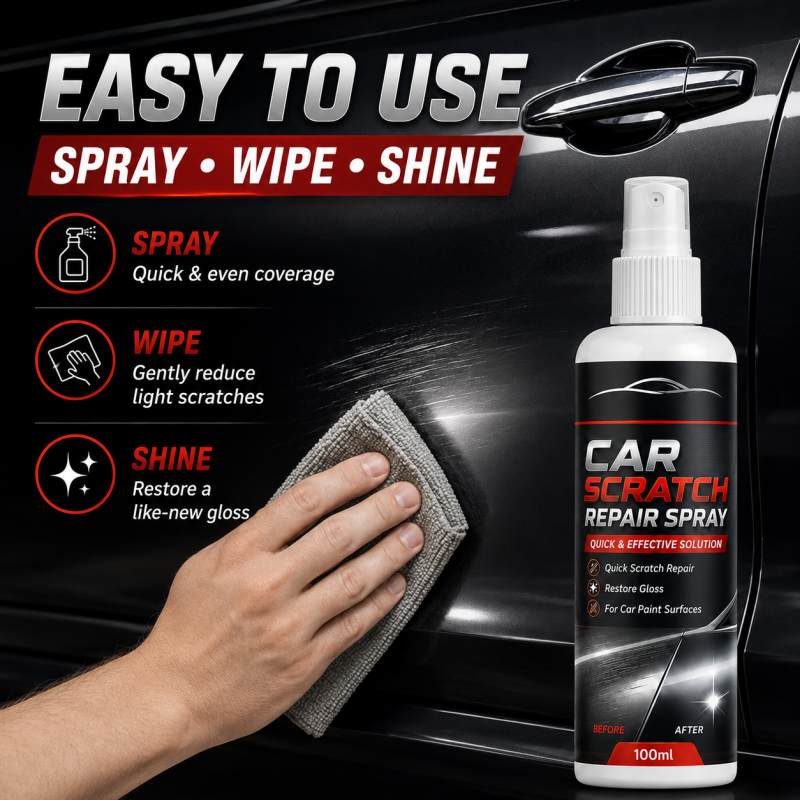 🥳2026 HOT SALE🥳💞50K+ SOLD!🚗✨ 50% OFF! 100ml Universal Car Scratch Repair Spray – Erases light scratches, swirl marks & scuffs fast. No body shop needed – restore your car’s gloss in minutes! 🛡️💨