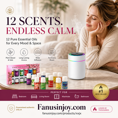 🔥Beperkte tijd 55% korting! 🎁🌺De frisse geur tilt je humeur op! 🌷12-delige set wateroplosbare etherische oliën