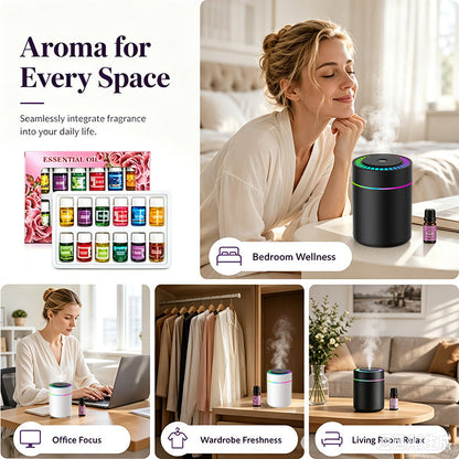 🔥Beperkte tijd 55% korting! 🎁🌺De frisse geur tilt je humeur op! 🌷12-delige set wateroplosbare etherische oliën