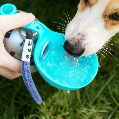 🐕 Foldable Dog Water Bottle with Built-in Bowl – Leak-Proof Portable Pet Water Dispenser for Walking, Hiking & Travel, 550ml BPA-Free 🌿✨