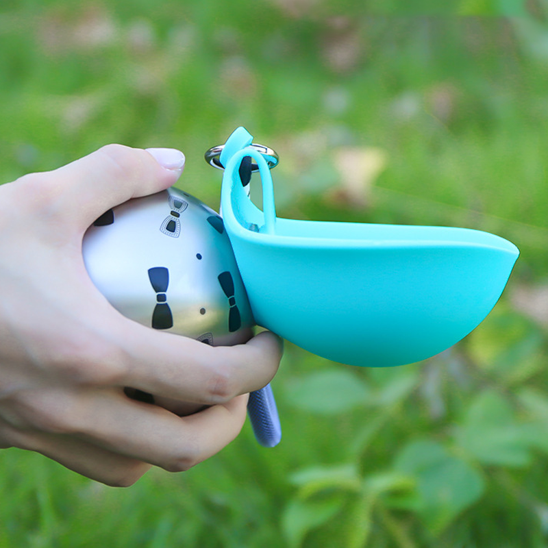 🐕 Foldable Dog Water Bottle with Built-in Bowl – Leak-Proof Portable Pet Water Dispenser for Walking, Hiking & Travel, 550ml BPA-Free 🌿✨