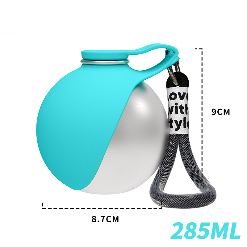 🐕 Foldable Dog Water Bottle with Built-in Bowl – Leak-Proof Portable Pet Water Dispenser for Walking, Hiking & Travel, 550ml BPA-Free 🌿✨