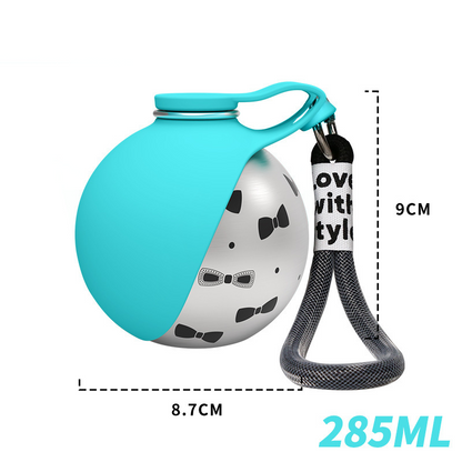 🐕 Foldable Dog Water Bottle with Built-in Bowl – Leak-Proof Portable Pet Water Dispenser for Walking, Hiking & Travel, 550ml BPA-Free 🌿✨