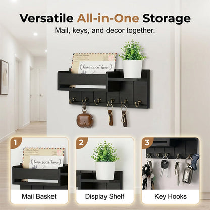 🎉 2026 Sale — 🔥 Wall‑Mounted Mail & Key Holder-BUY 2 GET FREE SHIPPING