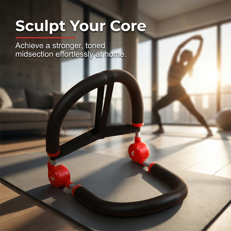 🛡️Core & Sit‑Up Exercise Machine – Assisted rebound protects your back, thick foam padding supports neck & spine. 🏠✨