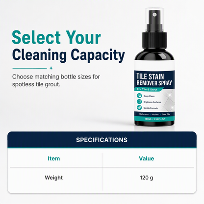 🧼🎯 Grout Cleaning Spray – Easy Care for Tile Lines & Damp-Area Stains