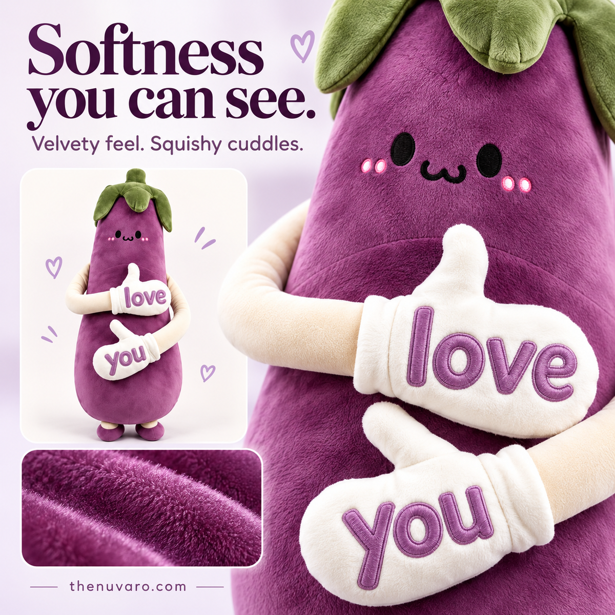Thenuvaro-Plush Cuddle Pillow – Long-Arm Hug Buddy